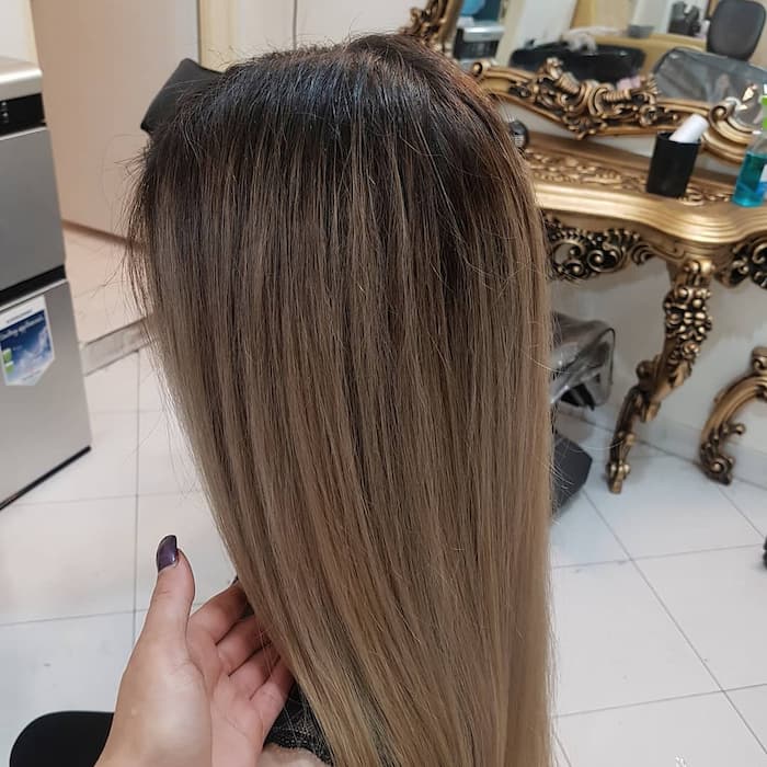 رنگ مو دودی نسکافهای